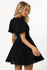 Max Short Sleeve Mini Dress - Black