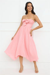 Saltwater Soul Strapless Midi Dress