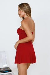 Soft Spark Strapless Mesh Mini Dress