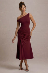 Kerensa | Port One-Shoulder Midi Dress