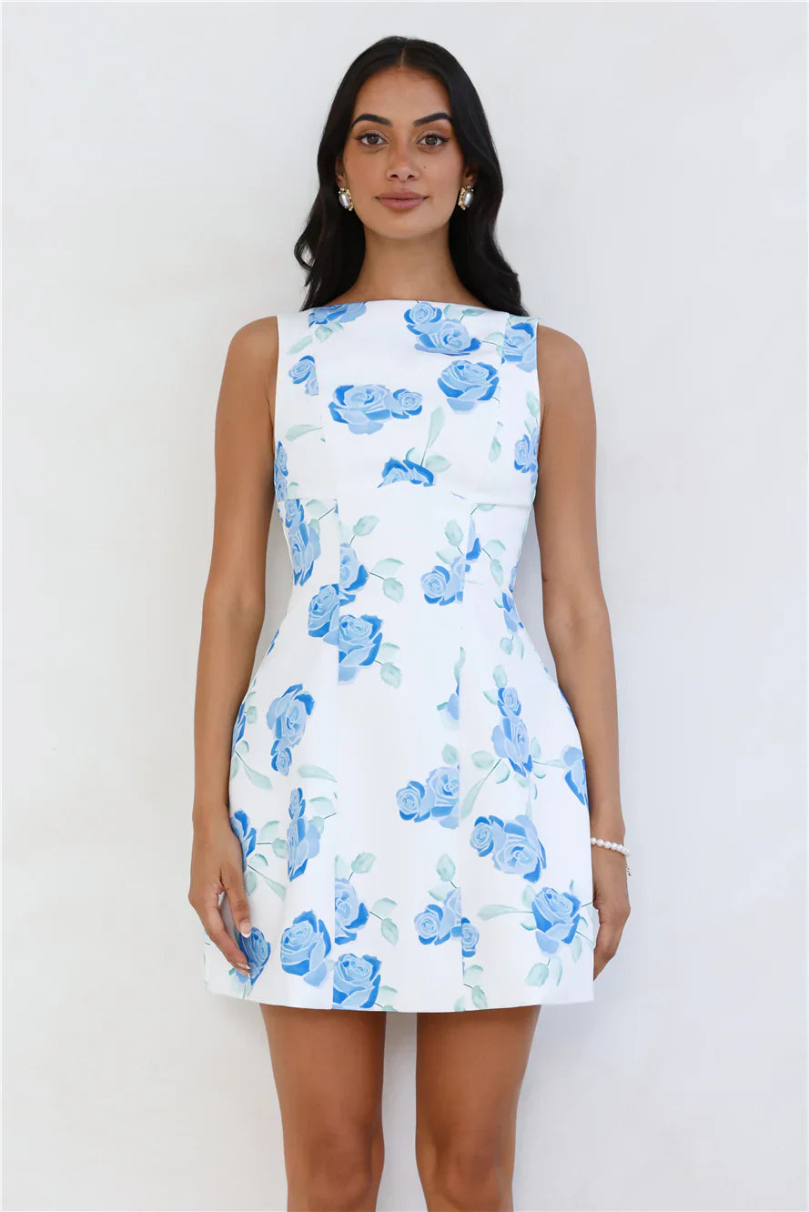 Rosy Horizon Mini Dress