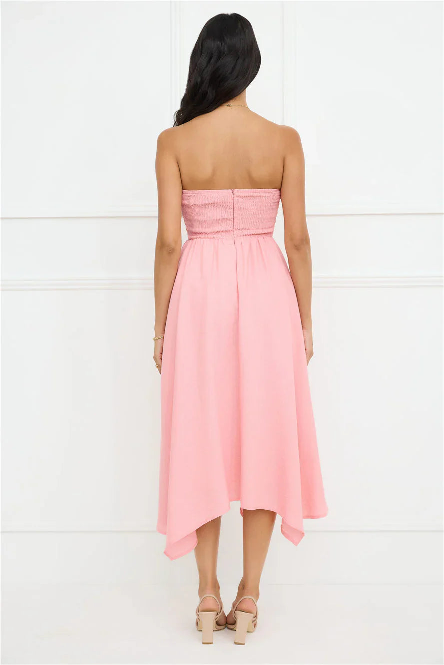 Saltwater Soul Strapless Midi Dress