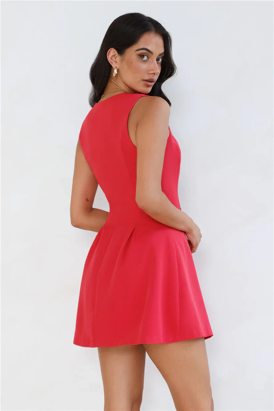 Office Chic Tailored Mini Dress