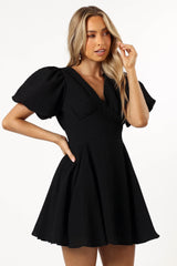 Max Short Sleeve Mini Dress - Black