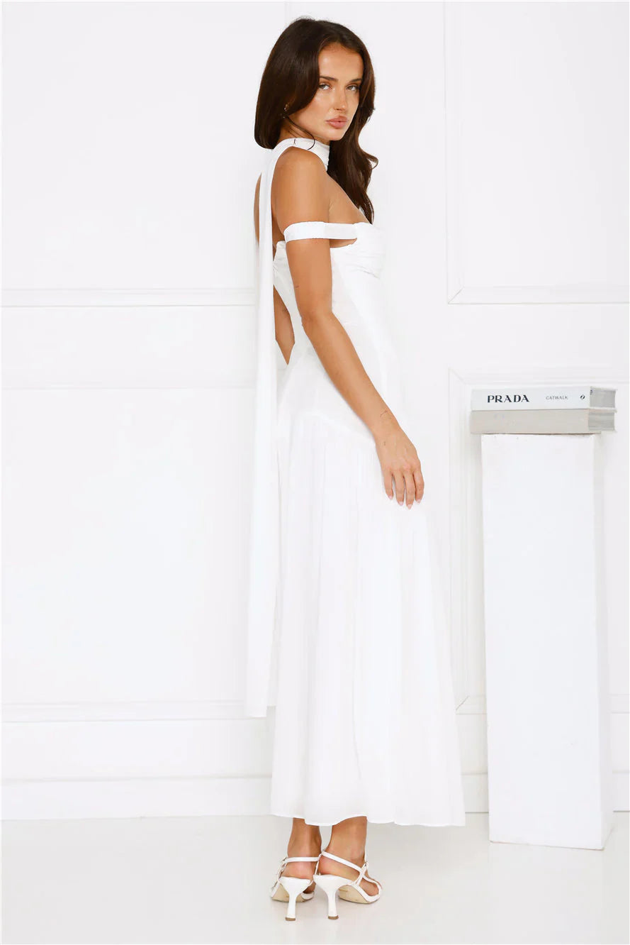 The Style Spotlight Off Shoulder Maxi Dress