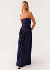 Exclusive - Carmel Maxi Dress - Navy
