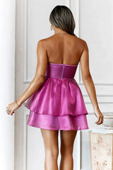 Spin Around Girl Strapless Mini Dress