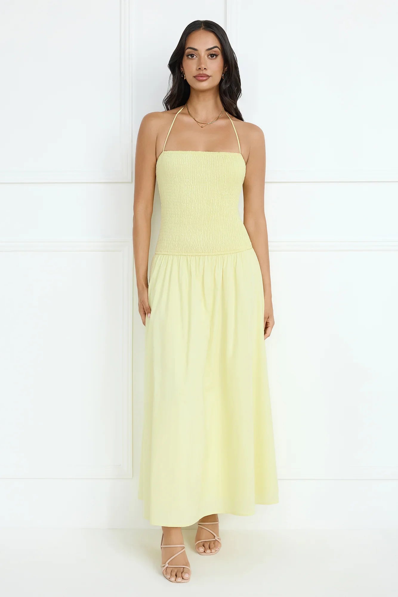 Unmatched Energy Halter Maxi Dress
