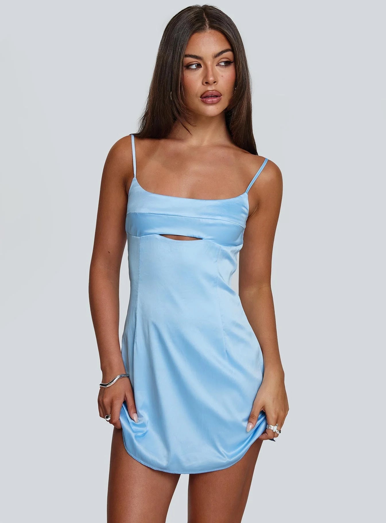 Powell Mini Dress Light Blue