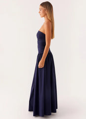 Exclusive - Carmel Maxi Dress - Navy