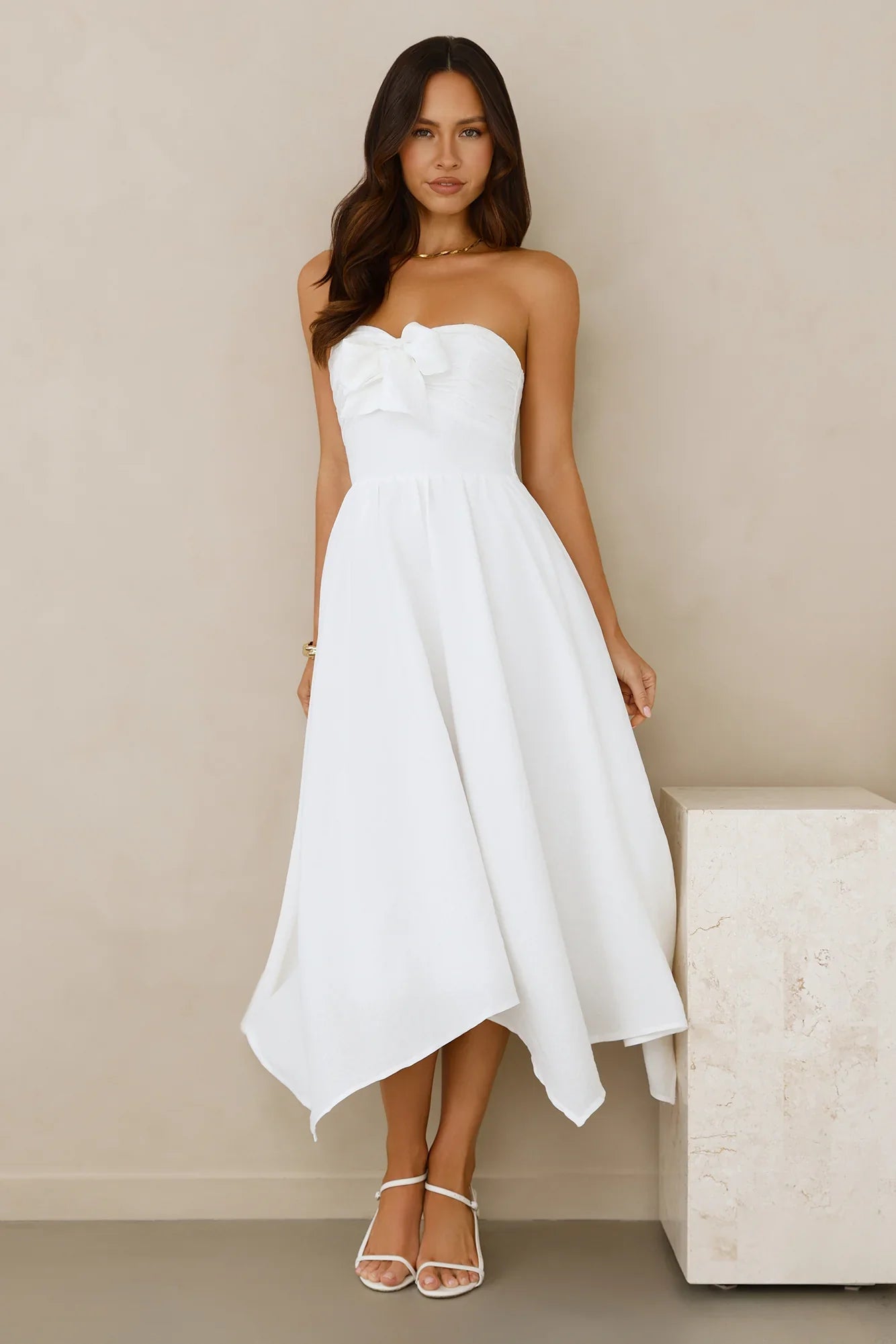 Saltwater Soul Strapless Midi Dress