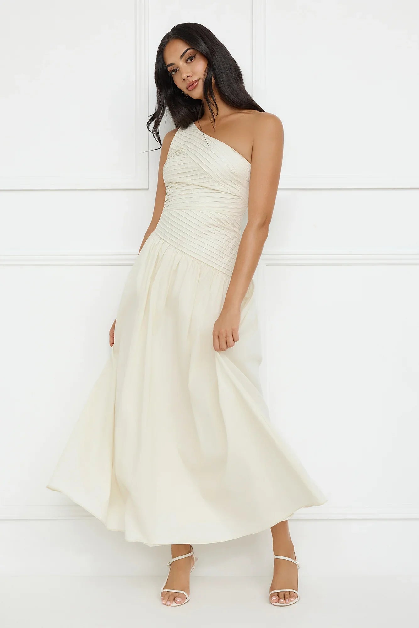 Seashell Moments One Shoulder Maxi Dress