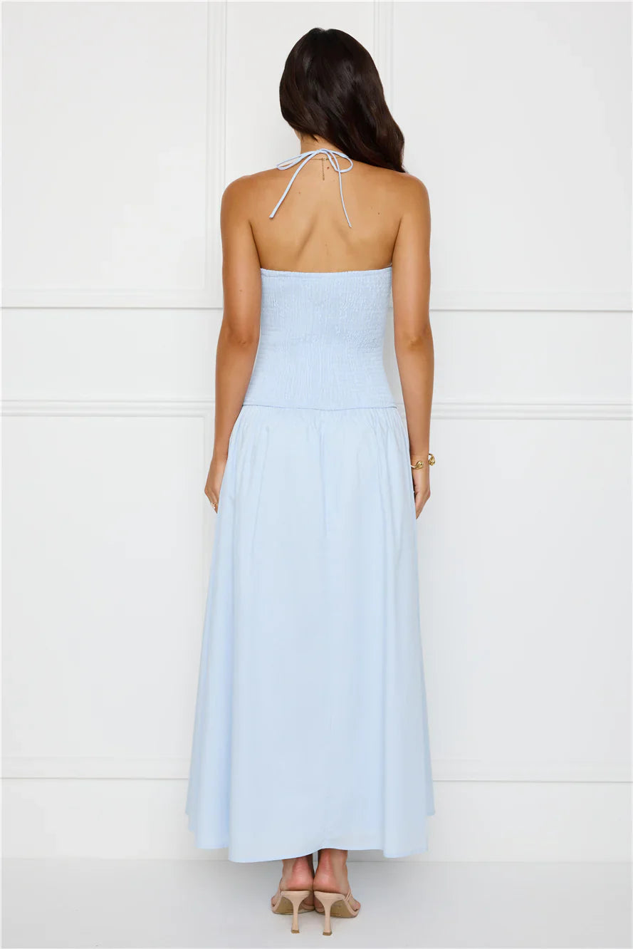 Unmatched Energy Halter Maxi Dress