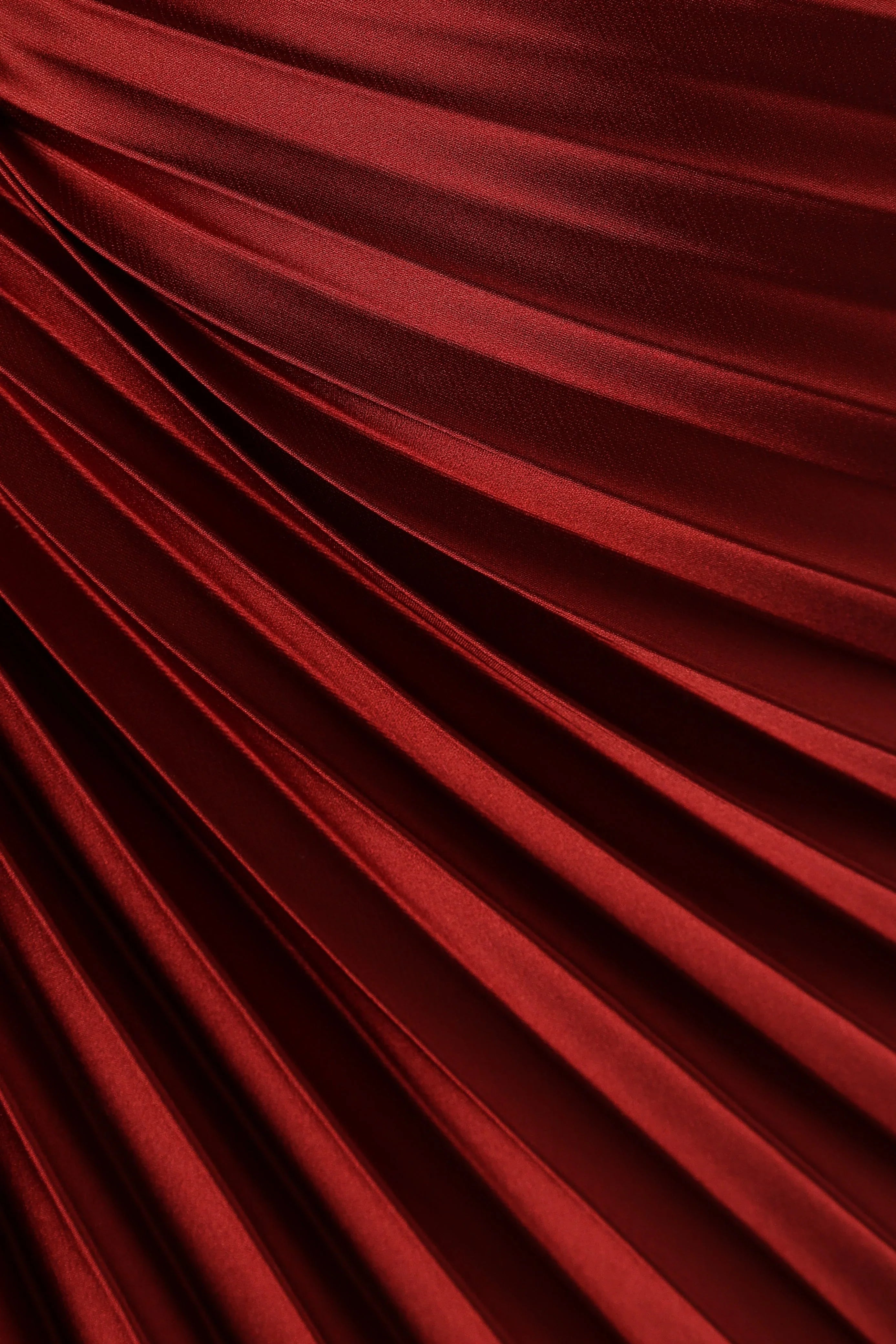 Kleo One Shoulder Maxi Dress - Merlot